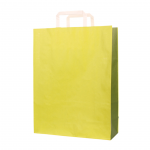  Flat-handled Paper Bags (white/brown/coloured)