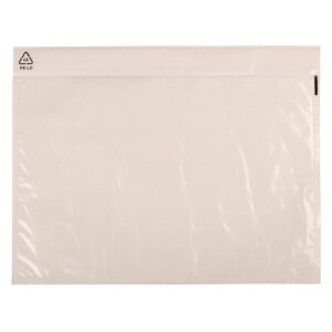 Document / Delivery Note pocket DIN Standard Size, transparent