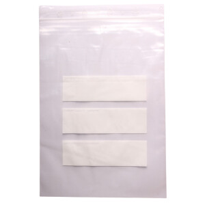 LDPE lynlåsposer - 180x250+230mm, 50my kængurulomme