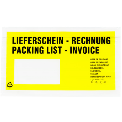Lieferscheintaschen für zügiges und perfektes Kommissionieren  - Lieferscheintaschen für perfektes Kommissionieren 