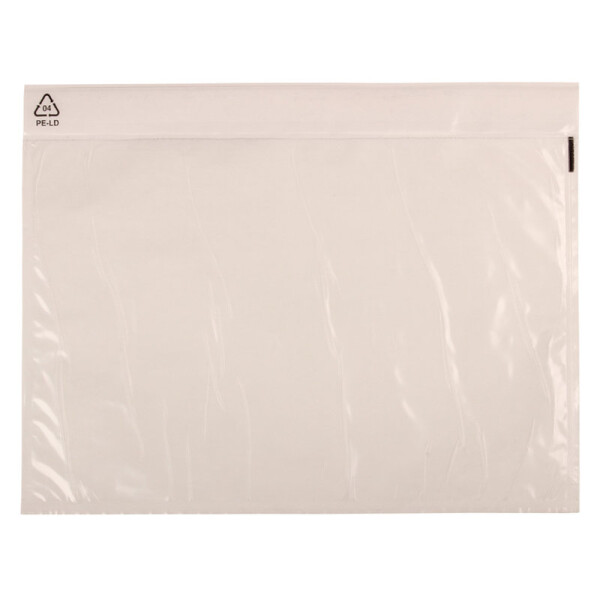 Document / Delivery Note pocket DIN Standard Size, Transparent