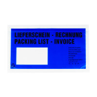 Lieferscheintaschen - Dokumententasche 135x235mm DIN Lang 2