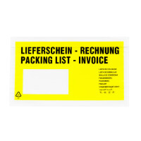 Lieferscheintaschen - Dokumententasche 135x235mm DIN Lang 3