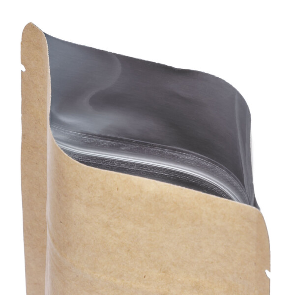 50 Stück Kraftpapier-Bindebeutel – Fettabweisend, 453 G Fassungsvermögen, Mit Poly-Futter