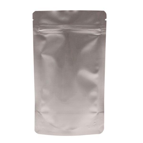 Doypack Stand-up pouch smooth finish silver 130x225+70mm - 500ml