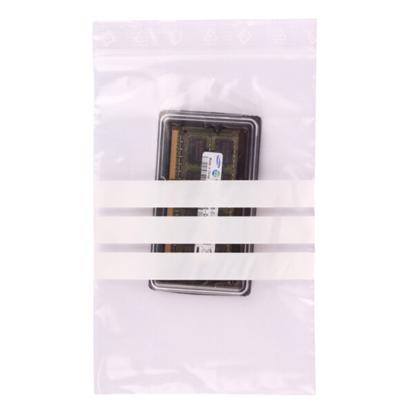 LDPE Ziplock bag with stamp box 220x310mm 90µ