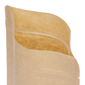 Doypack Stand-up pouch Kraft paper with sight window