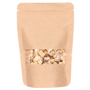 Doypack Stand-up pouch Kraft paper with sight window...