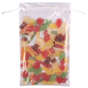 LDPE Cotton Drawstring Pouch 100x150mm