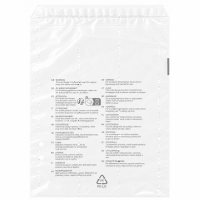 Sacchetto con patta in LDPE - con testo di av