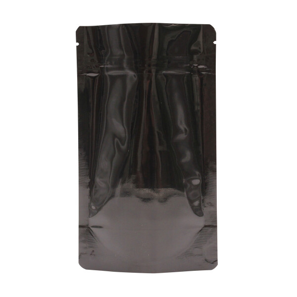 Doypacks- Standbodenbeutel glänzend schwarz 160x270+ 80mm - 750ml