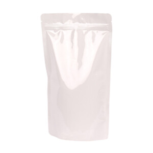 Doypacks Stand up pouch smooth finish white 85x140+ 50mm...