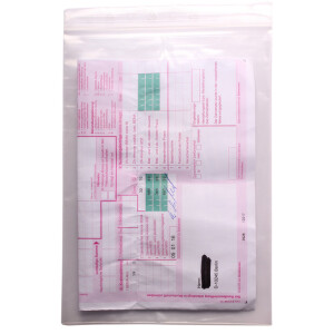 LDPE Ziplock bag with Kangaroo pouch - 180 x 250mm, 50my