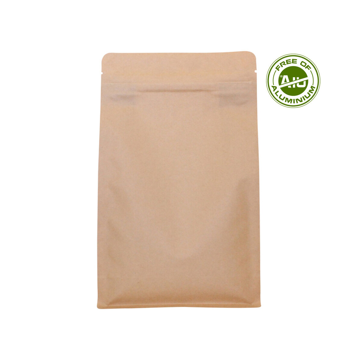 Flatbunnspose - Kraftpapir med trykkforsegling 180x90x300...