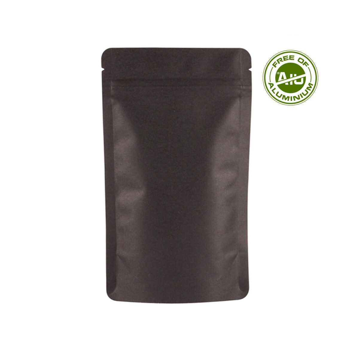 Busta a fondo piatto - carta kraft nera 180x290x90mm -...