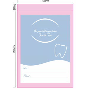 Dentist bag Perfect Smile Motif - 180 x 250mm, 50my 