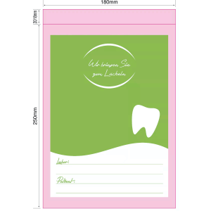 Dentist bag to smile Motif - 180 x 250mm, 50my 