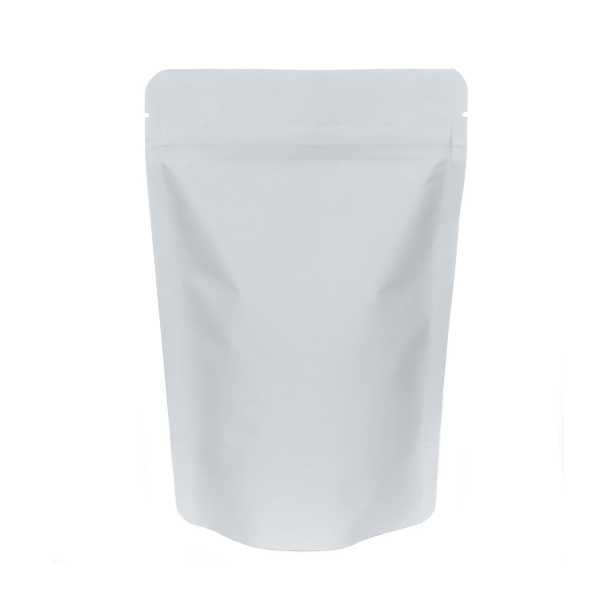 Standbodenbeutel - Kraftpapier weiß Aluminiumfrei...