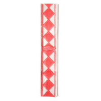 Papieren U-clips - 40 mm - rood/wit
