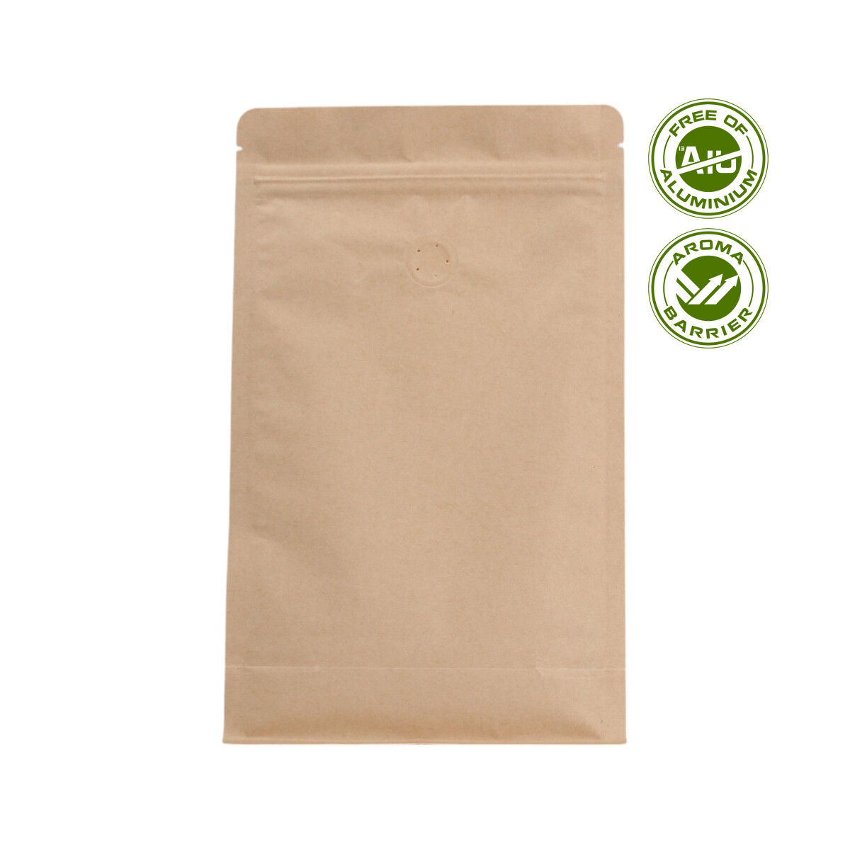 Bolsa de fondo plano con válvula  box