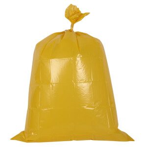 LDPE Garbage bag 700x1100mm - yellow 120 L