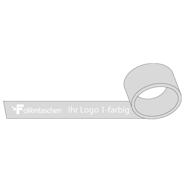 PP Klebeband leise abrollend - 1-farbig - transparent