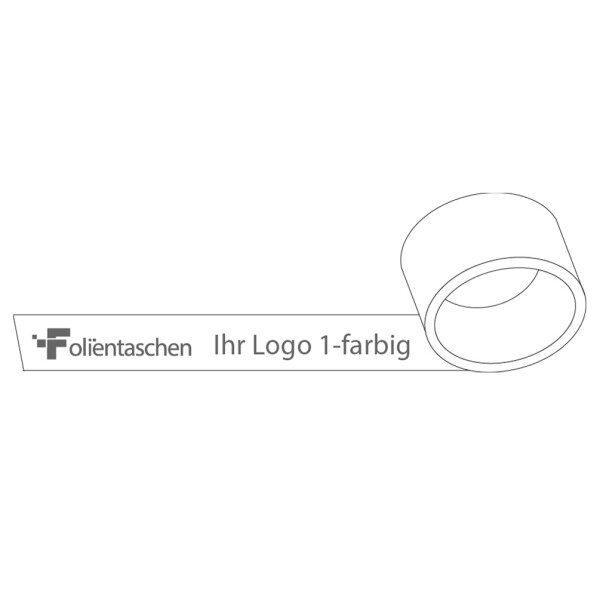 PP Silent Use Packing tape white 1 colour