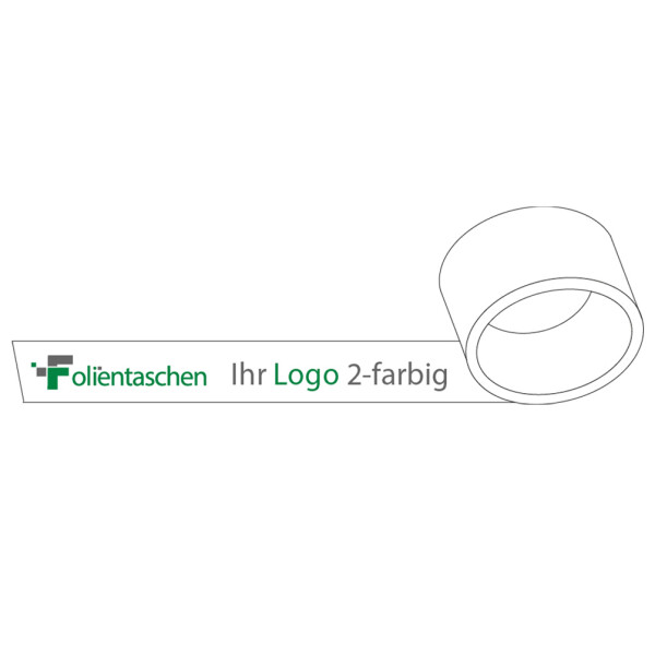 PP Silent Use Packing tape white 2 colours