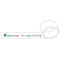 PP Silent Use Packing tape white 6 colours