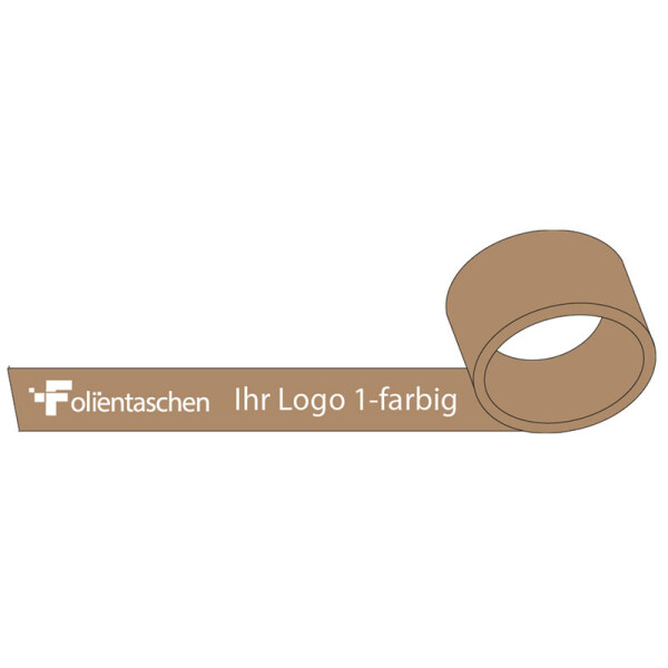 PP Silent Use Packing tape brown 1 colour