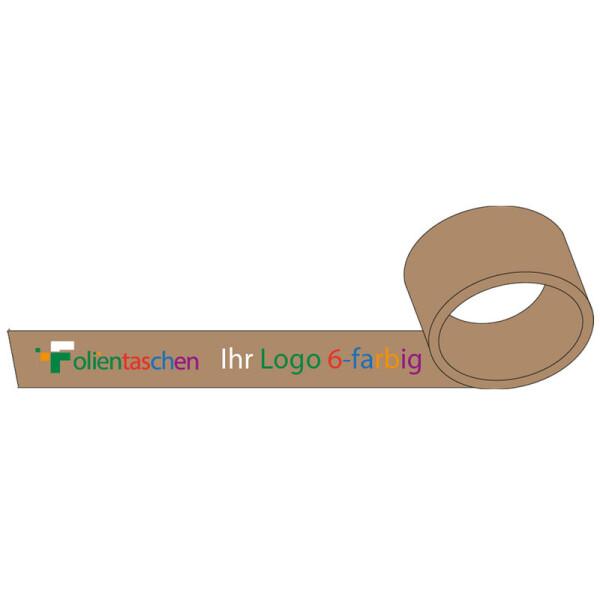 PP Silent Use Packing tape brown 6 colours
