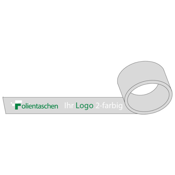 PP Klebeband laut abrollend - 2-farbig - transparent