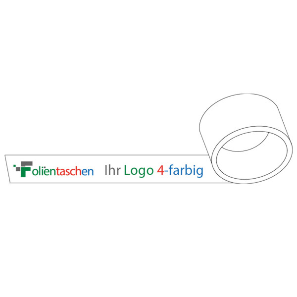 PP Loud Noise Packing tape white 4 colours