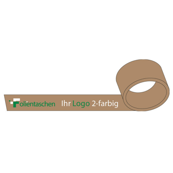 PP Klebeband laut abrollend - 2-farbig - braun