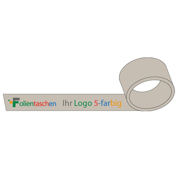 Kraftpapier Klebeband - 50mm x 50lfm - 5-farbig - braun