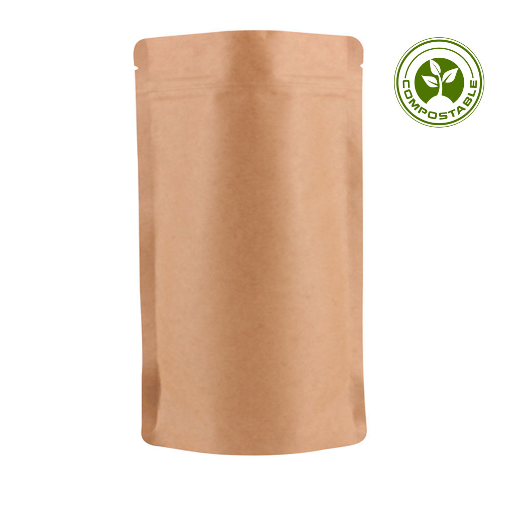 Doypack - Stand up pouch - Kraft paper - Industrially compostable