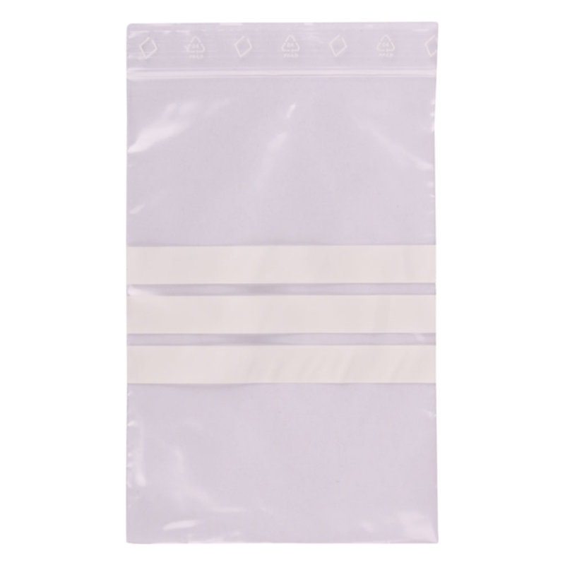 Ziplock bag with stamp box