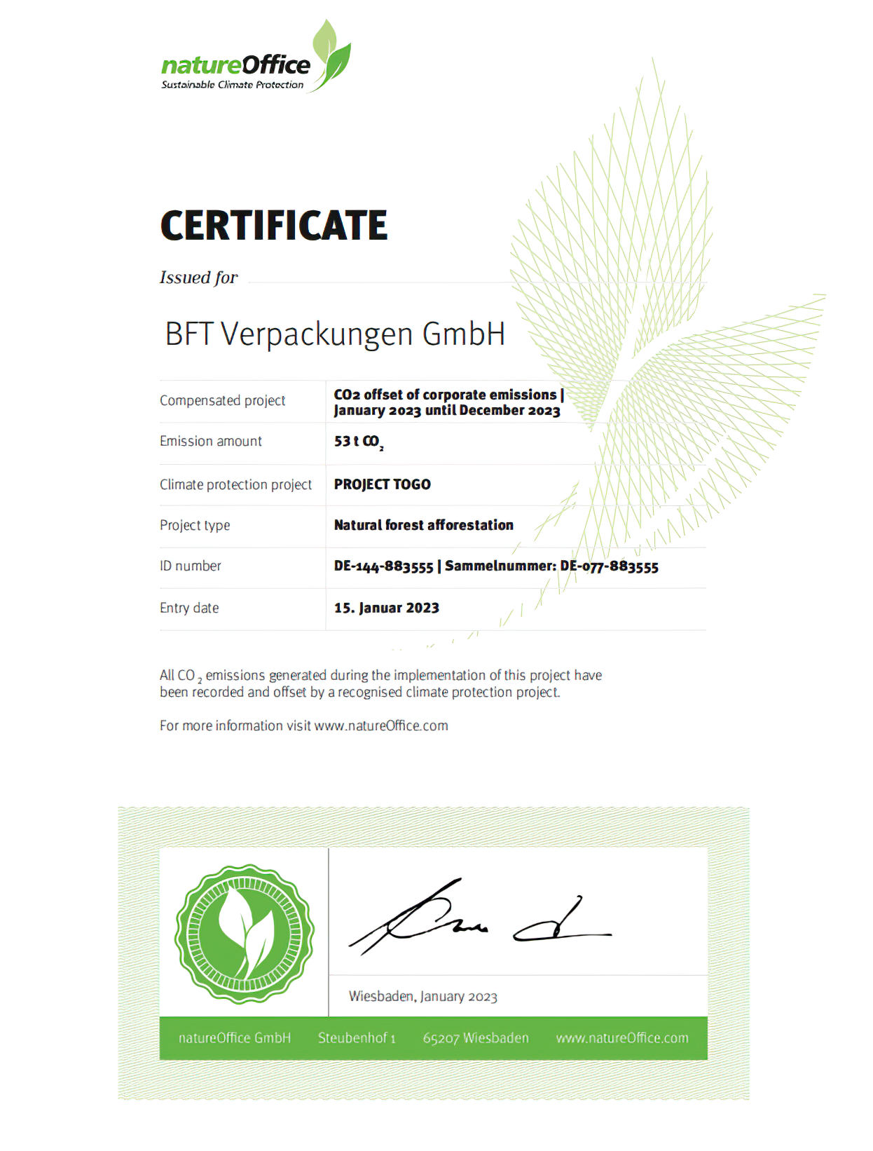 Nature Office BFT Verpackungen GmbH